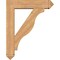 Ekena Millwork Funston Arts and Crafts Smooth Bracket w/ Offset Brace, Western Red Cedar, 7 1/2"W x 32"D x 40"H BKT0806X32X40FST03SWR - alternate 3